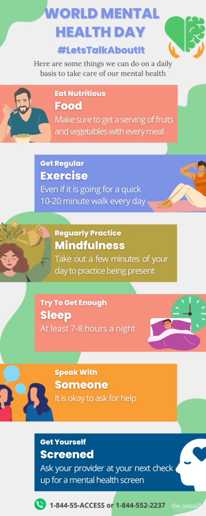 Daily Care for Our Mental Wellbeing - Aga Khan Health Board USA